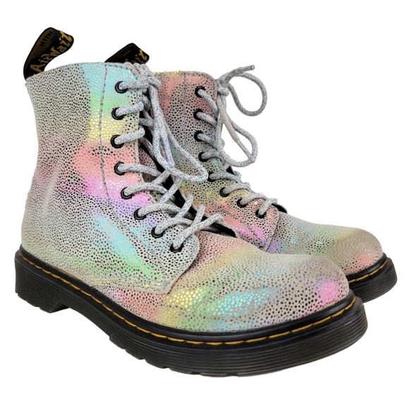 Dr. Martens Other - Doc Dr. Martens 1460 Pascal Rainbow Combat Boots Youth Girls 4 EU 36